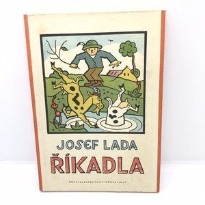 Rare! JOSEF LADA ŘÍKADLA (RHYMES) Collapsible Children's Book First Print 1964